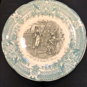 Antique sarrequemines French plate 1815